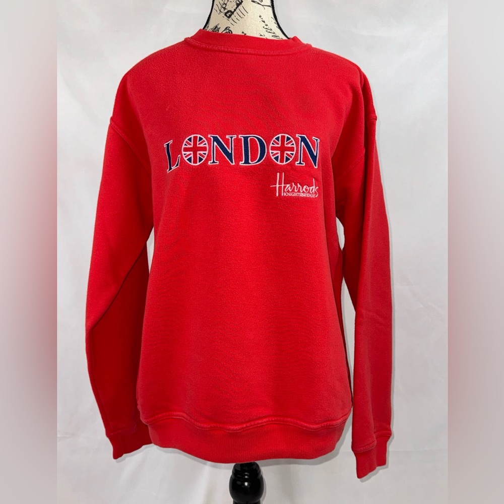 EUC: Vintage Harrod’s RED Sweatshirt